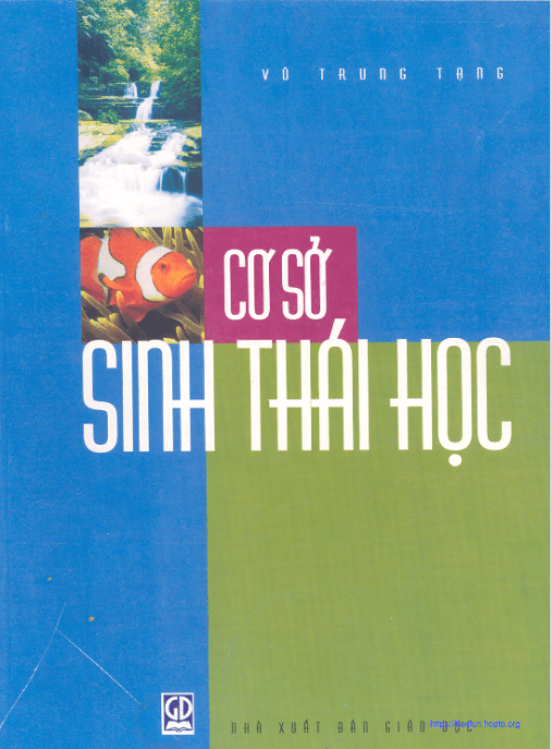 Cơ Sở Sinh Thái Học – Web Tải Tài Liệu Số Học Liệu Số Miễn Phí