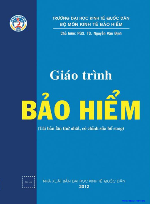 Giáo Trình Bảo Hiểm – Tài Liệu Học Tập Học Liệu Điện Tử PDF