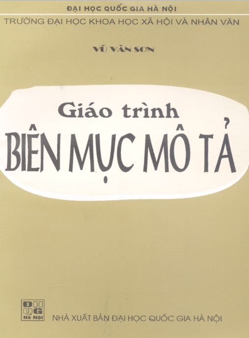 Giáo Trình Biên Mục Mô Tả – Tài Liệu Học Tập Học Liệu Điện Tử PDF