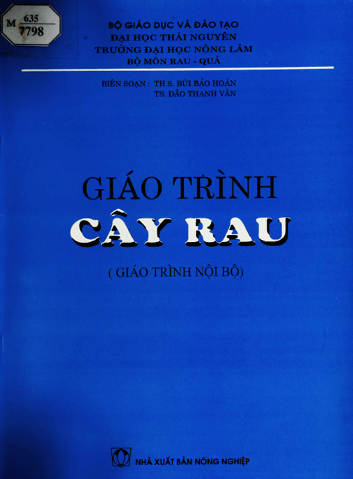 Giáo Trình Cây Rau – Tài Liệu Học Tập Ebooks PDF