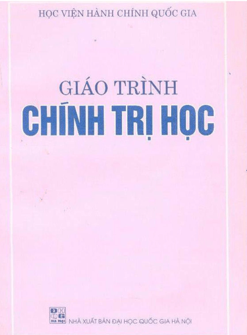 Giáo Trình Chính Trị Học – Tài Liệu Học Tập Ebooks PDF