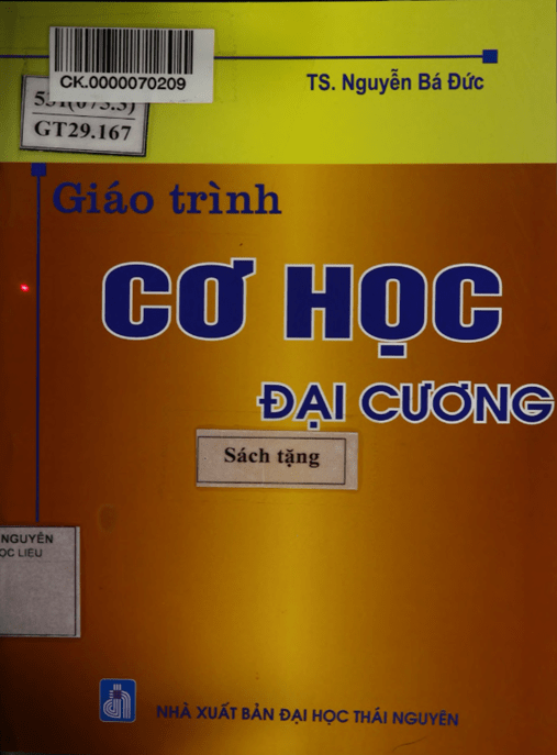 Giáo Trình Cơ Học Đại Cương – Tài Liệu Học Tập Ebooks PDF