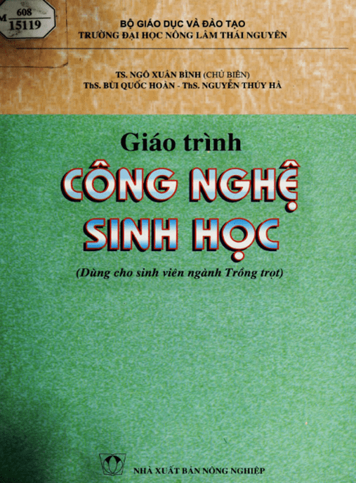 Giáo Trình Công Nghệ Sinh Học – Tài Liệu Học Tập Ebooks PDF