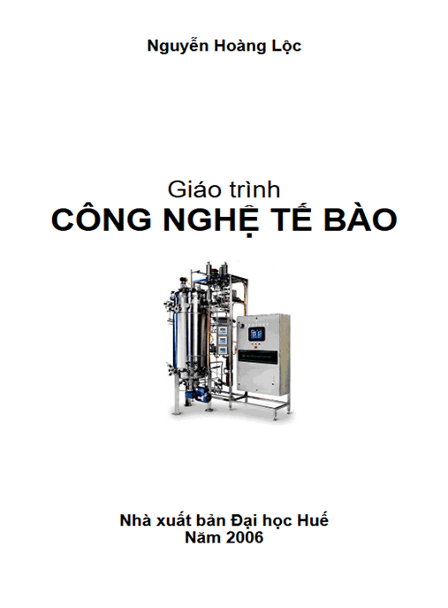Giáo Trình Công Nghệ Tế Bào – Tài Liệu Học Tập Ebooks PDF