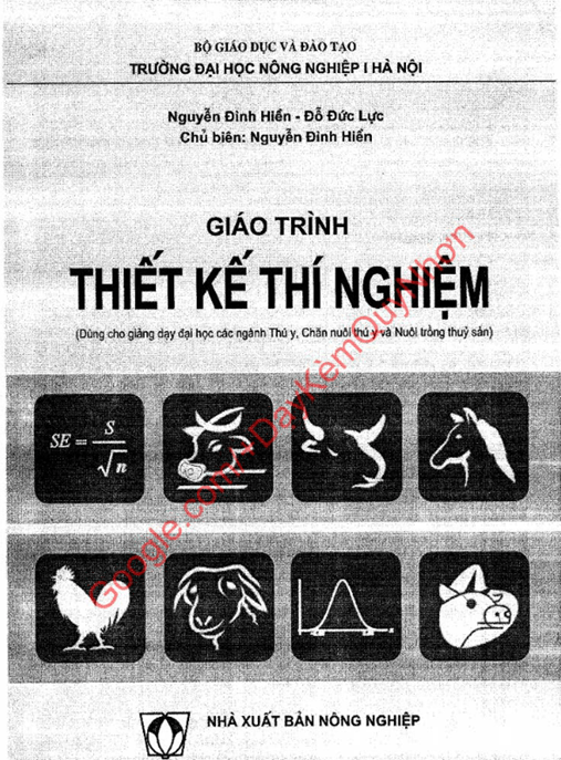 Giáo Trình Thiết Kế Thí Nghiệm – Tài Liệu Học Tập Ebooks PDF