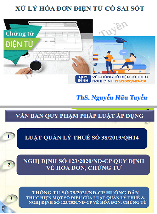Xử Lý Sai Sót Về Hóa Đơn Điện Tử – Tài Liệu Kế Toán