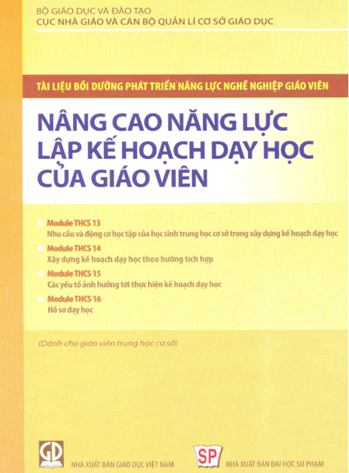 Nâng Cao Năng Lực Lập Kế Hoạch Dạy Học Của Giáo Viên