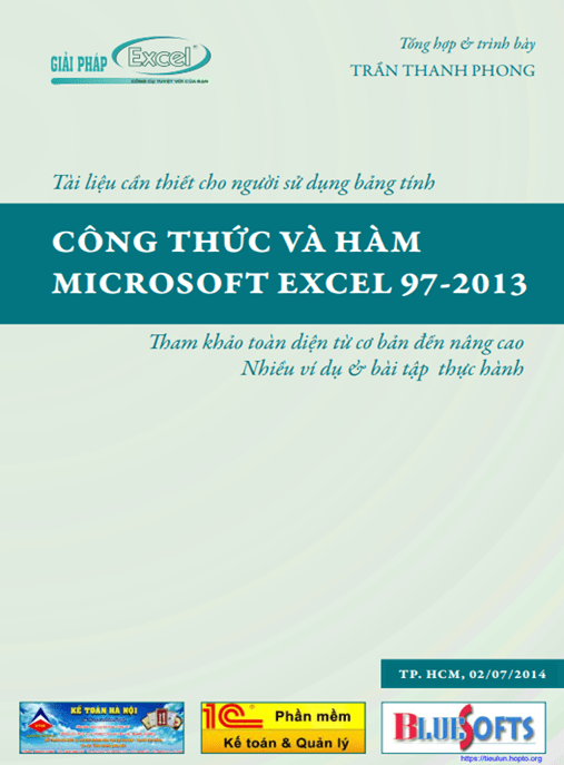Tài Liệu Số – Công Thức Và Hàm Microsoft Excel 97-2013