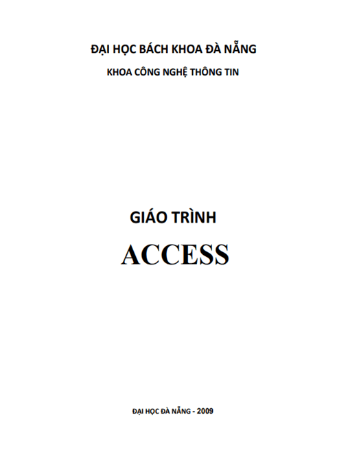Tài Liệu Số Giáo Trình Access