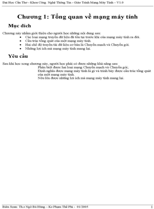 Tài Liệu Số Giáo Trình Mạng Máy Tính