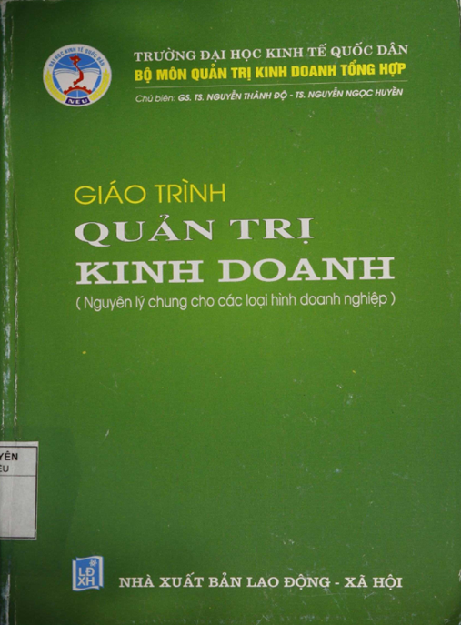 Tài Liệu Số Giáo Trình Quản Trị Kinh Doanh