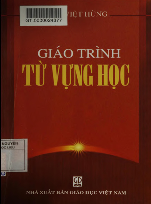 Tài Liệu Số Giáo Trình Từ Vựng Học