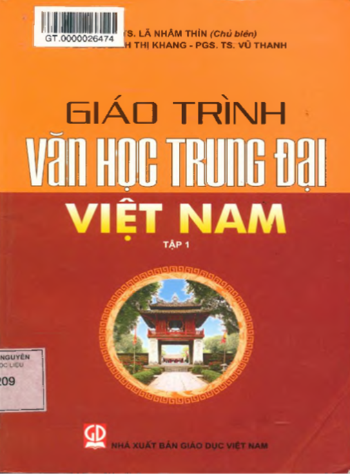Tài Liệu Số Giáo Trình Văn Học Trung Đại Việt Nam Tập 1