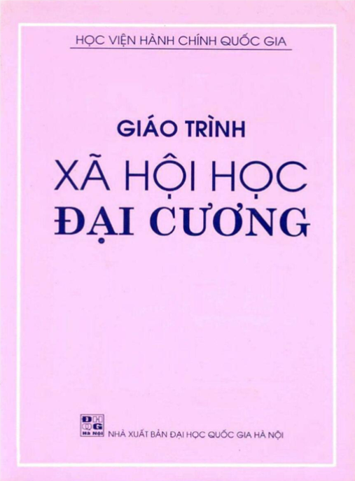 Tài Liệu Số Giáo Trình Xã Hội Học Đại Cương