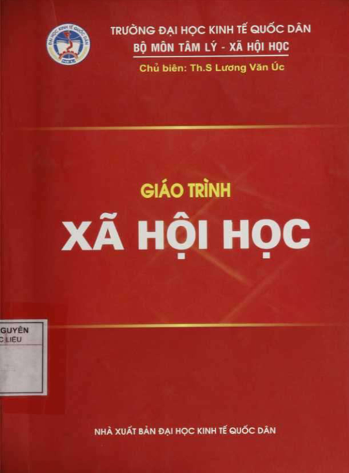 Tài Liệu Số Giáo Trình Xã Hội Học