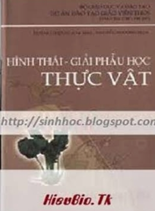 Tài Liệu Số Hình Thái Giải Phẫu Học Thực Vật