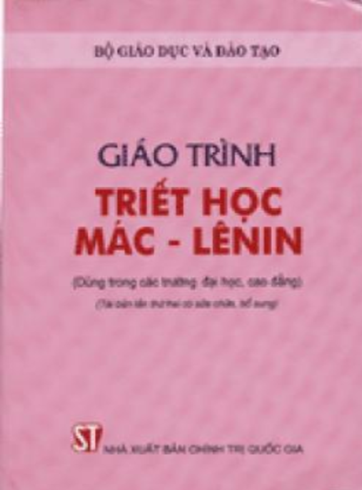 Tài Liệu Số Giáo Trình Triết Học Mác-Lênin