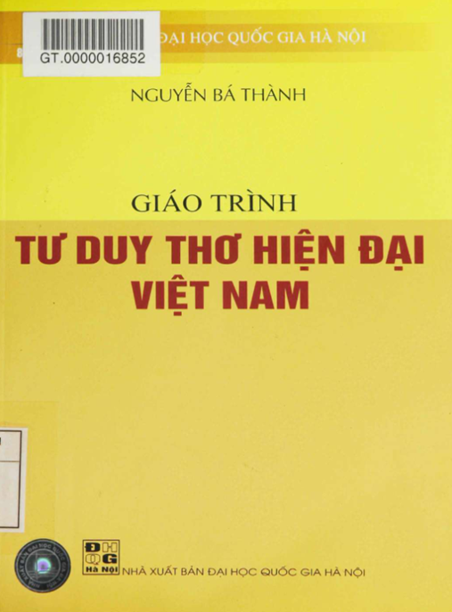 Tài Liệu Số Giáo Trình Tư Duy Thơ Hiện Đại Việt Nam